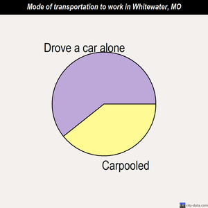 Whitewater mode of transportation to work chart