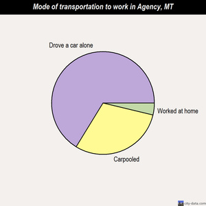 Agency mode of transportation to work chart