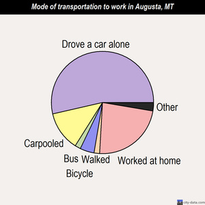 Augusta mode of transportation to work chart