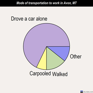 Avon mode of transportation to work chart