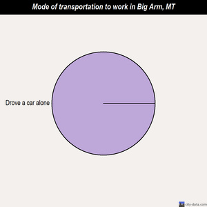 Big Arm mode of transportation to work chart
