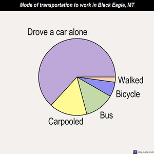 Black Eagle mode of transportation to work chart