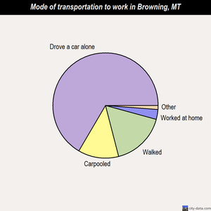 Browning mode of transportation to work chart