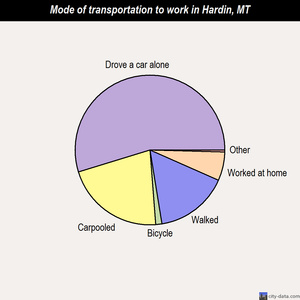 Hardin mode of transportation to work chart