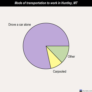 Huntley mode of transportation to work chart