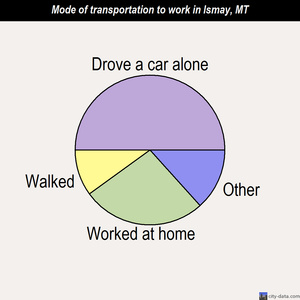 Ismay mode of transportation to work chart