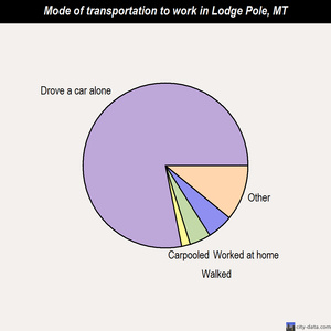 Lodge Pole mode of transportation to work chart