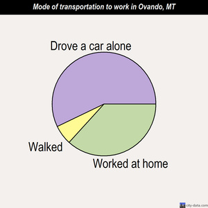 Ovando mode of transportation to work chart