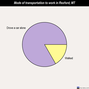 Rexford mode of transportation to work chart