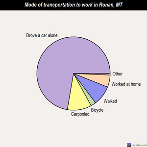 Ronan mode of transportation to work chart