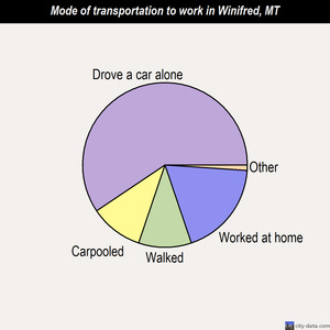 Winifred mode of transportation to work chart