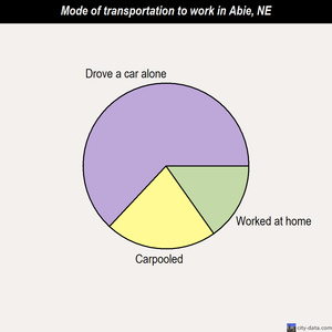 Abie mode of transportation to work chart