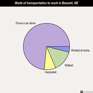 Bassett mode of transportation to work chart
