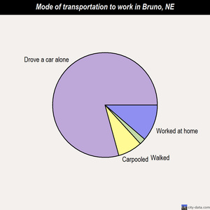Bruno mode of transportation to work chart