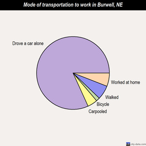 Burwell mode of transportation to work chart