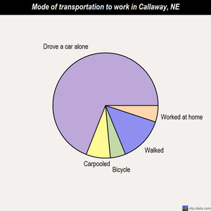 Callaway mode of transportation to work chart