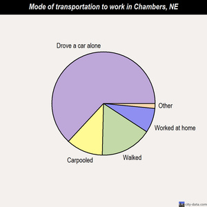 Chambers mode of transportation to work chart