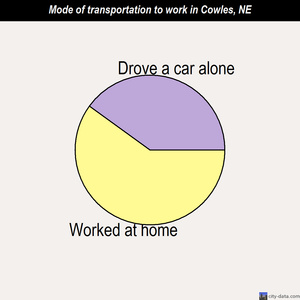 Cowles mode of transportation to work chart