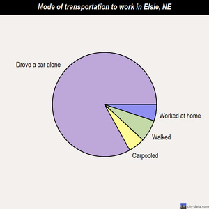 Elsie mode of transportation to work chart