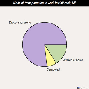 Holbrook mode of transportation to work chart