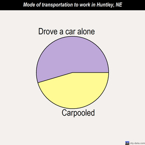 Huntley mode of transportation to work chart