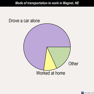 Magnet mode of transportation to work chart