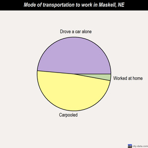 Maskell mode of transportation to work chart