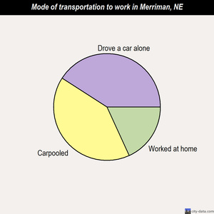 Merriman mode of transportation to work chart