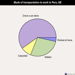 Peru mode of transportation to work chart