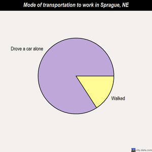 Sprague mode of transportation to work chart