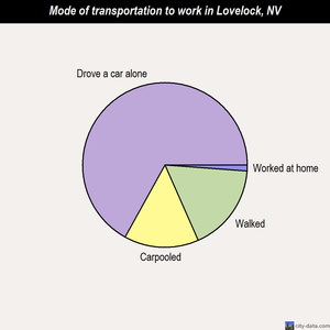 Lovelock mode of transportation to work chart