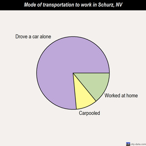 Schurz mode of transportation to work chart