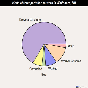 Wolfeboro mode of transportation to work chart