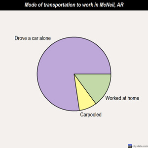 McNeil mode of transportation to work chart