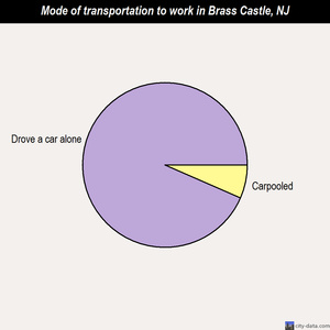 Brass Castle mode of transportation to work chart