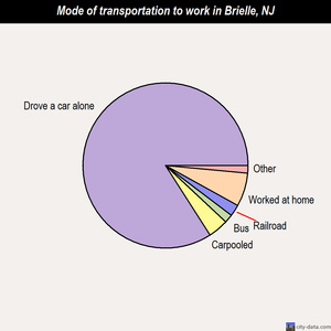 Brielle mode of transportation to work chart