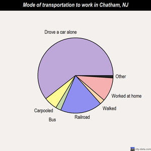 Chatham mode of transportation to work chart
