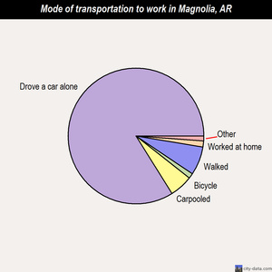 Magnolia mode of transportation to work chart