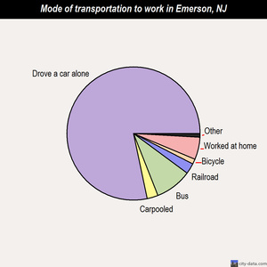 Emerson mode of transportation to work chart