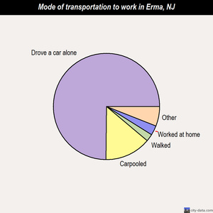 Erma mode of transportation to work chart