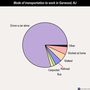 Garwood mode of transportation to work chart