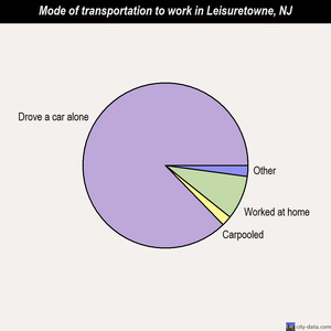 Leisuretowne mode of transportation to work chart