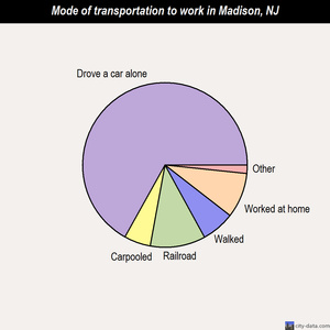 Madison mode of transportation to work chart
