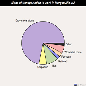 Morganville mode of transportation to work chart
