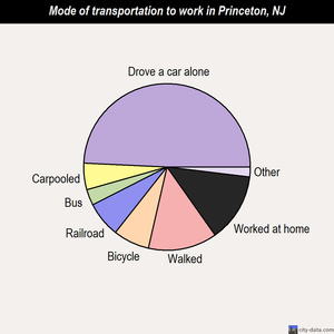Princeton mode of transportation to work chart