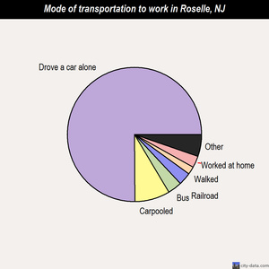 Roselle mode of transportation to work chart