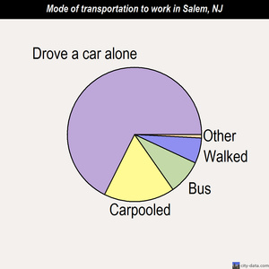 Salem mode of transportation to work chart