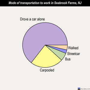 Seabrook Farms mode of transportation to work chart