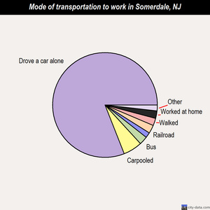 Somerdale mode of transportation to work chart