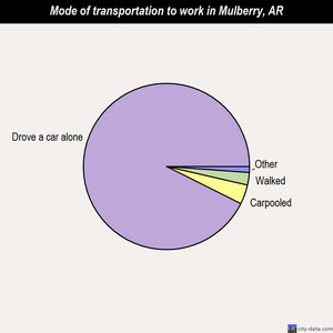Mulberry mode of transportation to work chart
